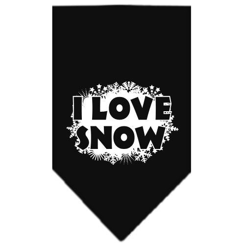 As You Wish Apparel – "I Love Snow" Christmas Pet Bandana