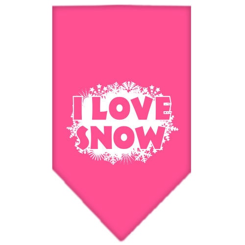 As You Wish Apparel – "I Love Snow" Christmas Pet Bandana