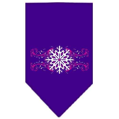 As You Wish Apparel – "Pink Snowflake Swirls" Christmas Pet Bandana