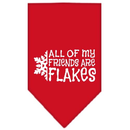 As You Wish Apparel – "All Of My Friends Are Flakes" Christmas Pet Bandana