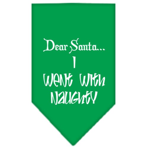 As You Wish Apparel – "Dear Santa... I Went With Naughty" Christmas Pet Bandana