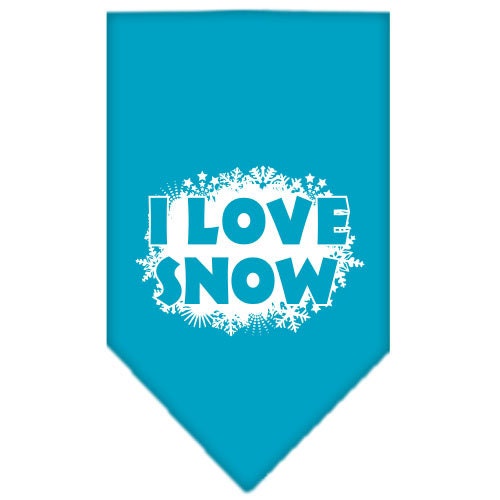 As You Wish Apparel – "I Love Snow" Christmas Pet Bandana