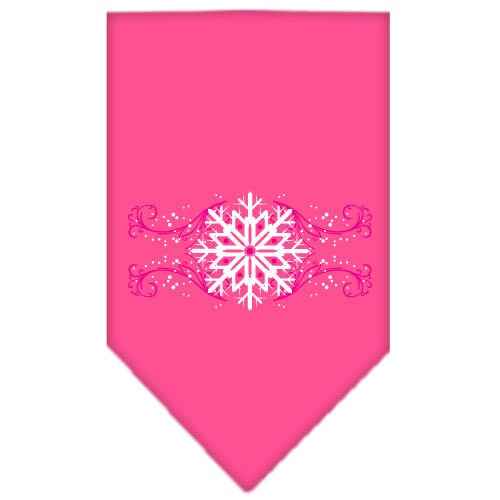 As You Wish Apparel – "Pink Snowflake Swirls" Christmas Pet Bandana