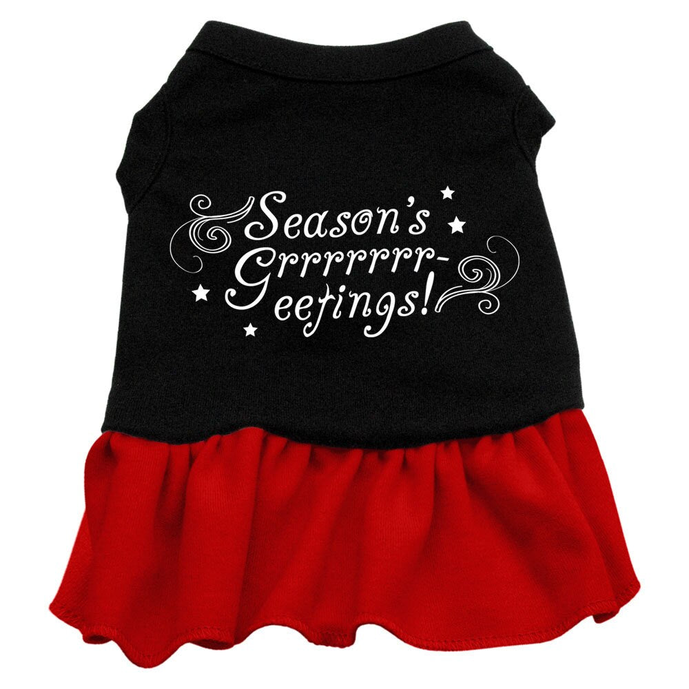 As You Wish Apparel – "Seasons Greetings" Christmas Pet Dress