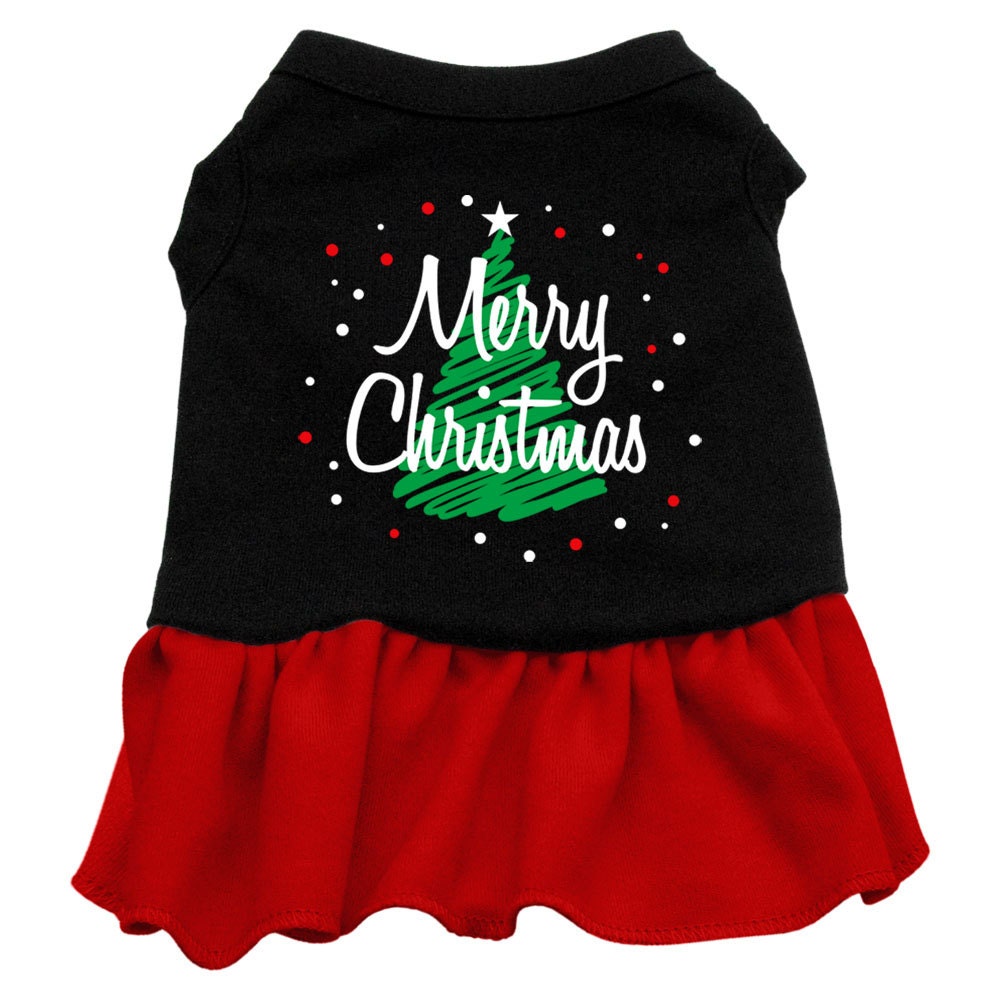 As You Wish Apparel – "Scribble Merry Christmas" Pet Dress