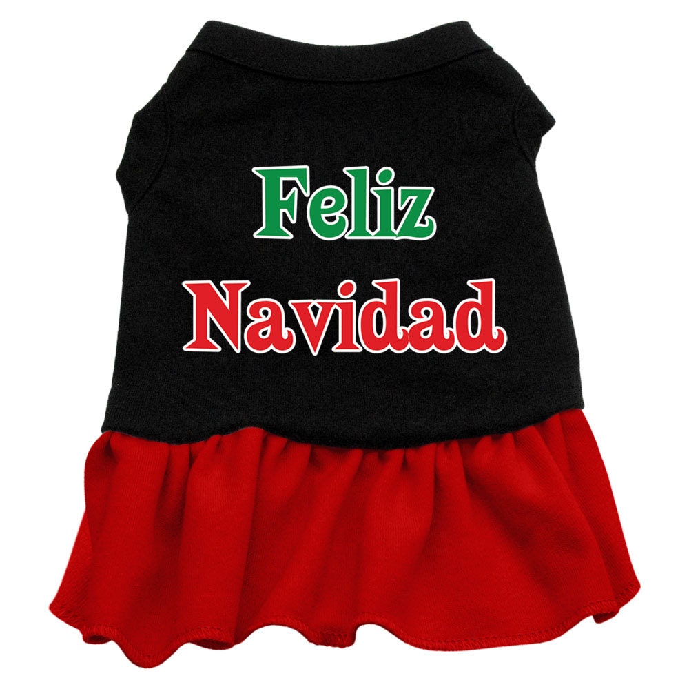 As You Wish Apparel – "Feliz Navidad" Christmas Pet Dress