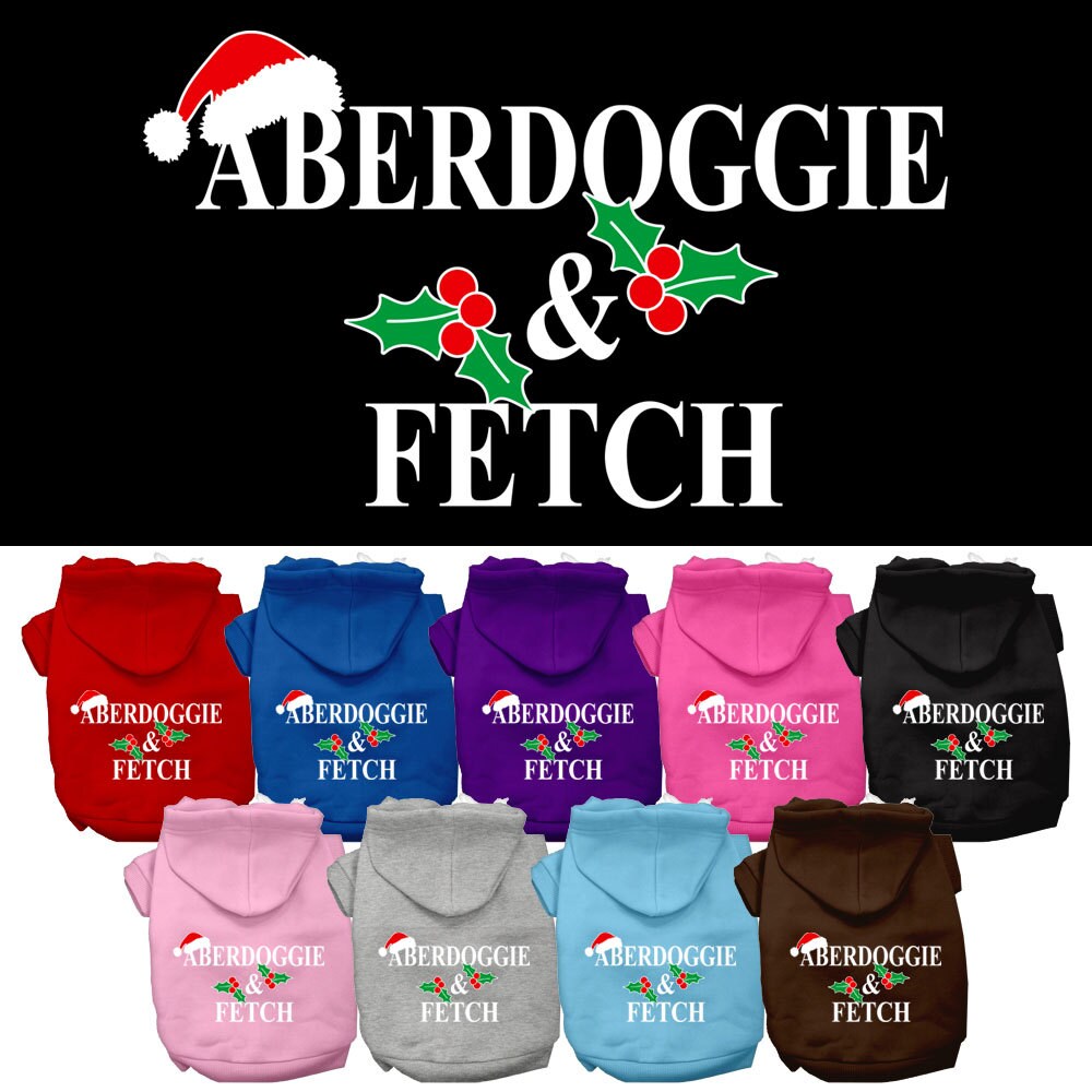 As You Wish Apparel – "Aberdoggie & Fetch" Christmas Pet Hoodie