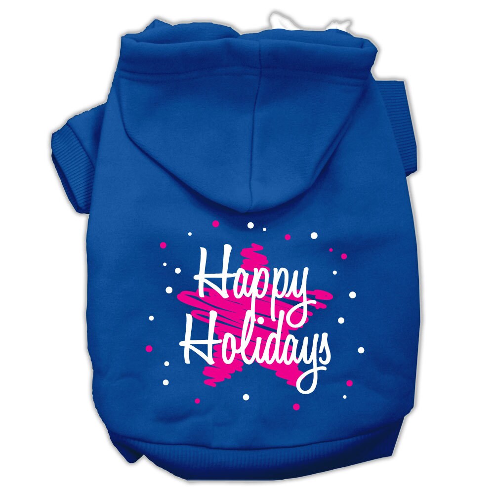 As You Wish Apparel – "Scribble Happy Holidays" Christmas Pet Hoodie