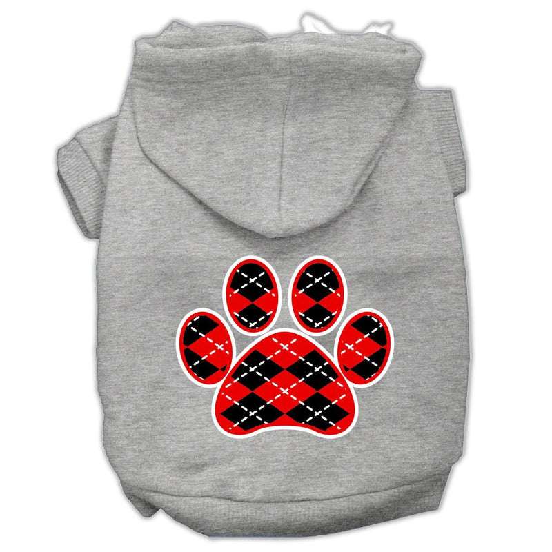 As You Wish Apparel – Red Argyle Paw Pet Hoodie