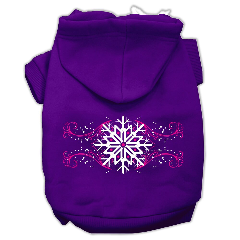 As You Wish Apparel – "Pink Snowflake Swirls" Christmas Pet Hoodie