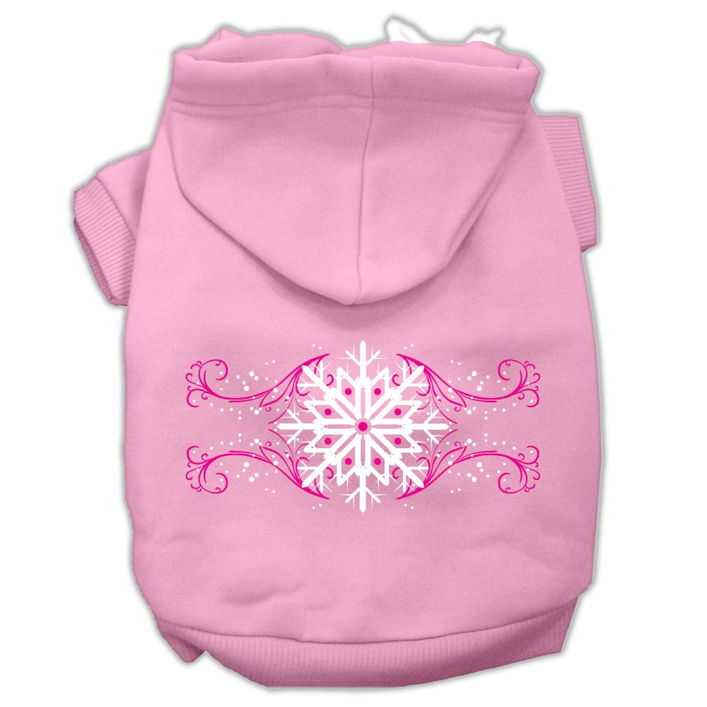 As You Wish Apparel – "Pink Snowflake Swirls" Christmas Pet Hoodie