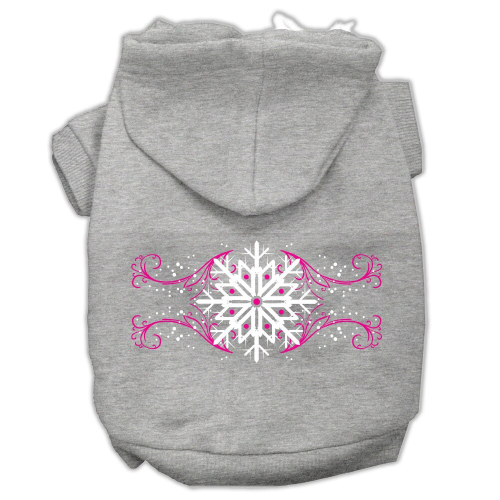 As You Wish Apparel – "Pink Snowflake Swirls" Christmas Pet Hoodie
