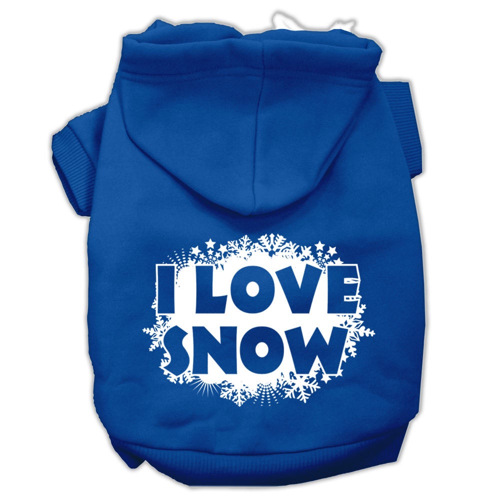 As You Wish Apparel – I Love Snow Christmas Pet Hoodie