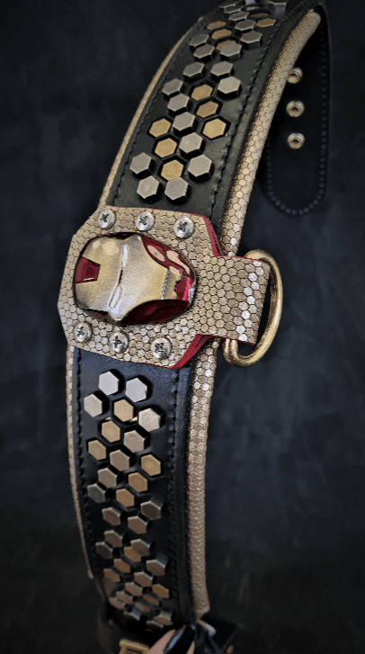 Bestia Dog Gear Genuine Leather Dog Collar | HT Animal Supply