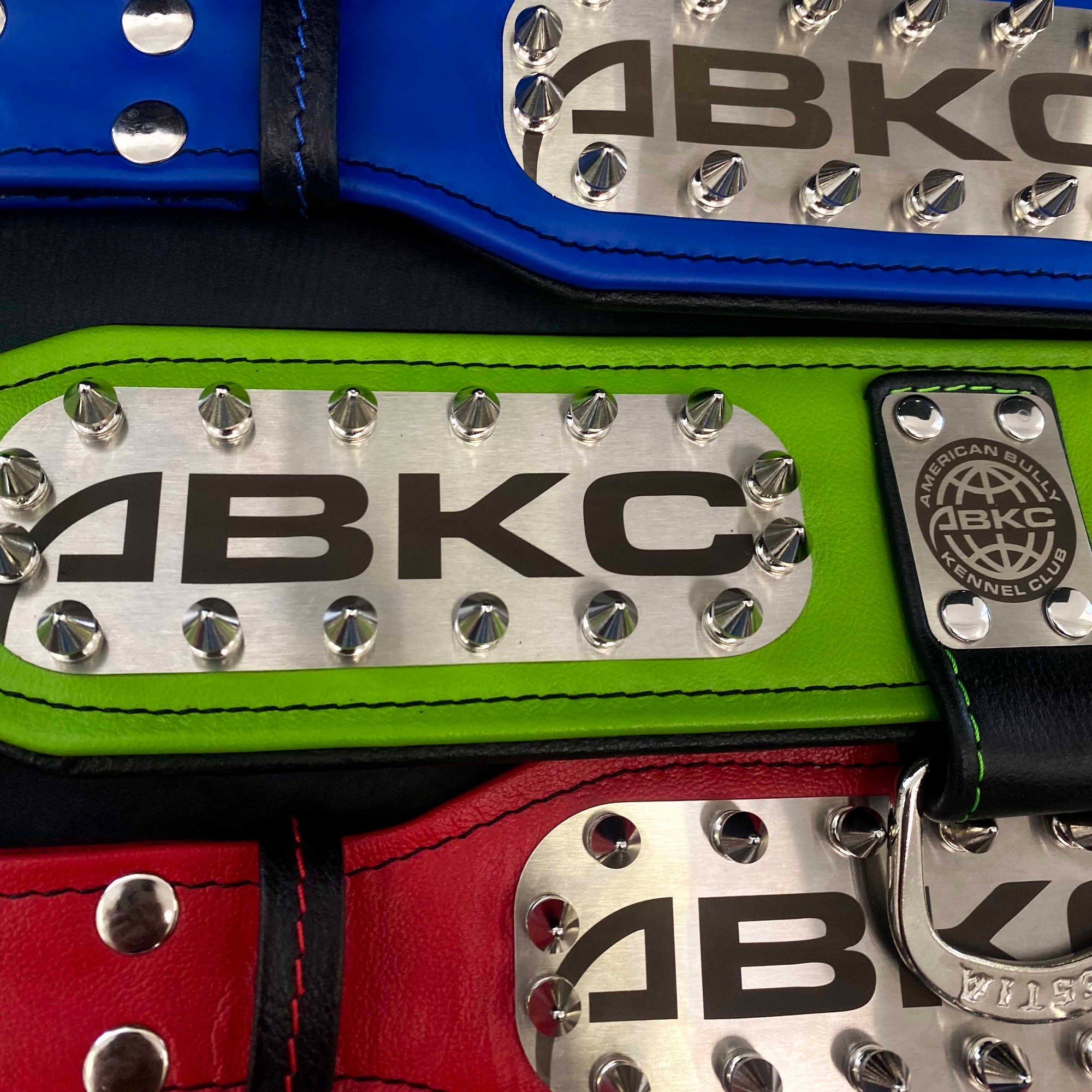 Bestia ABKC Leather Dog Collar