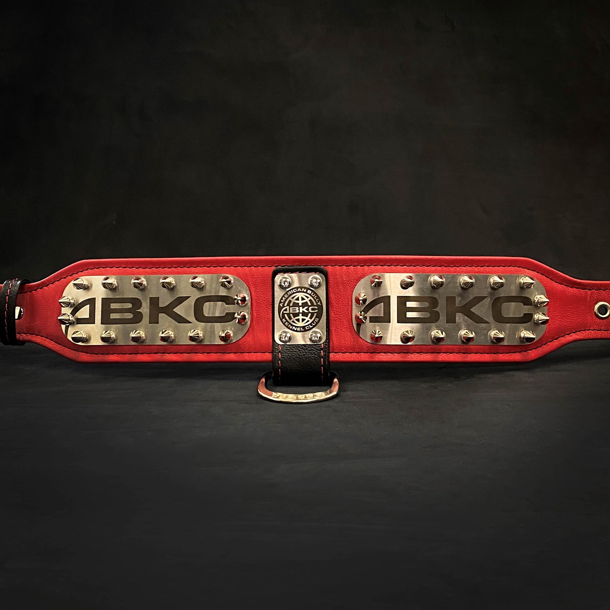 Bestia ABKC Leather Dog Collar