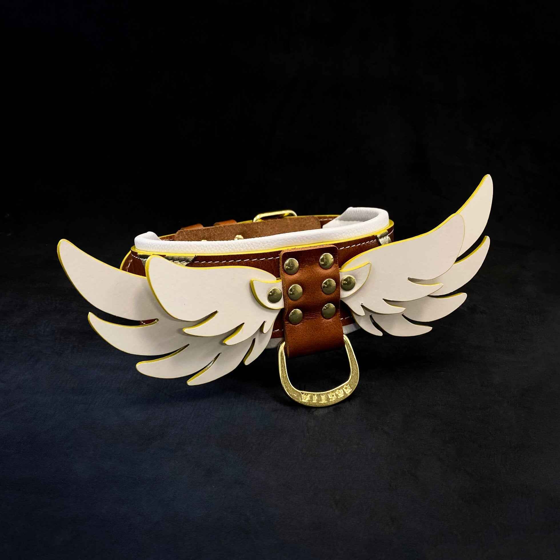 Bestia Hermes Leather Dog Collar