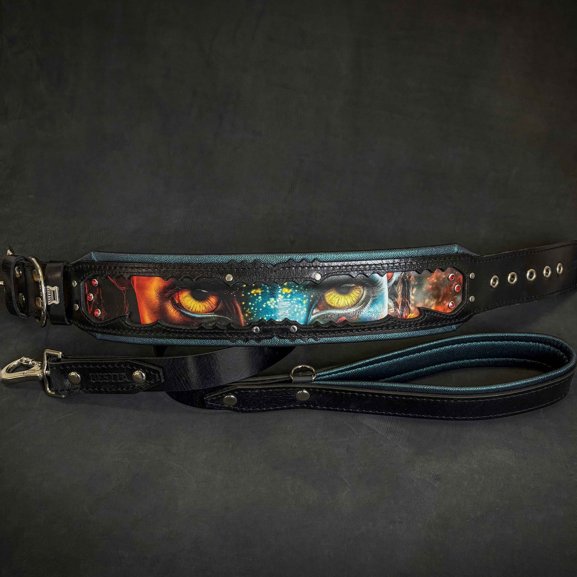 Bestia Fire & Ash Limited Edition Leather Dog Collar