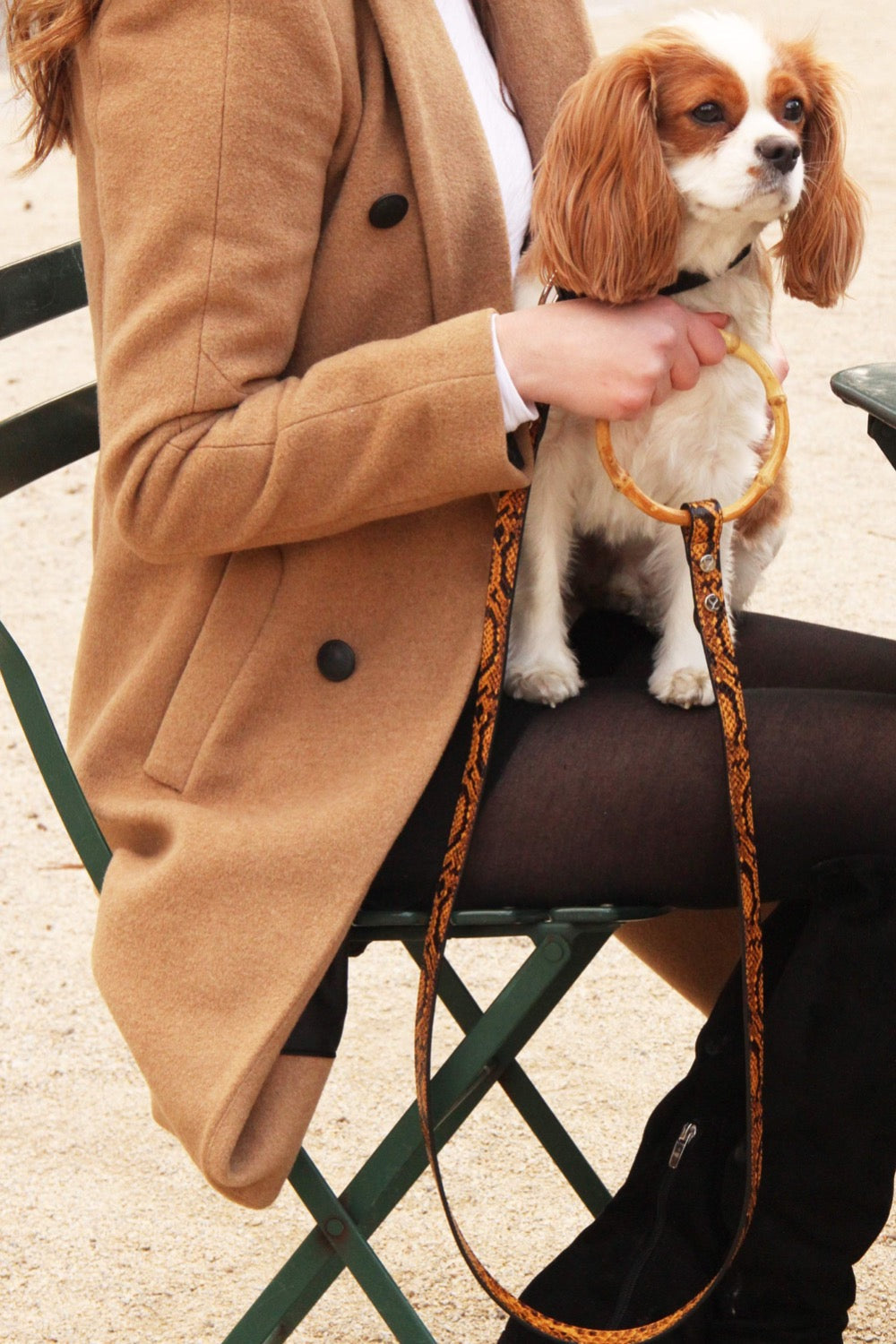 Sasha Leash - Embossed Yellow & Black 