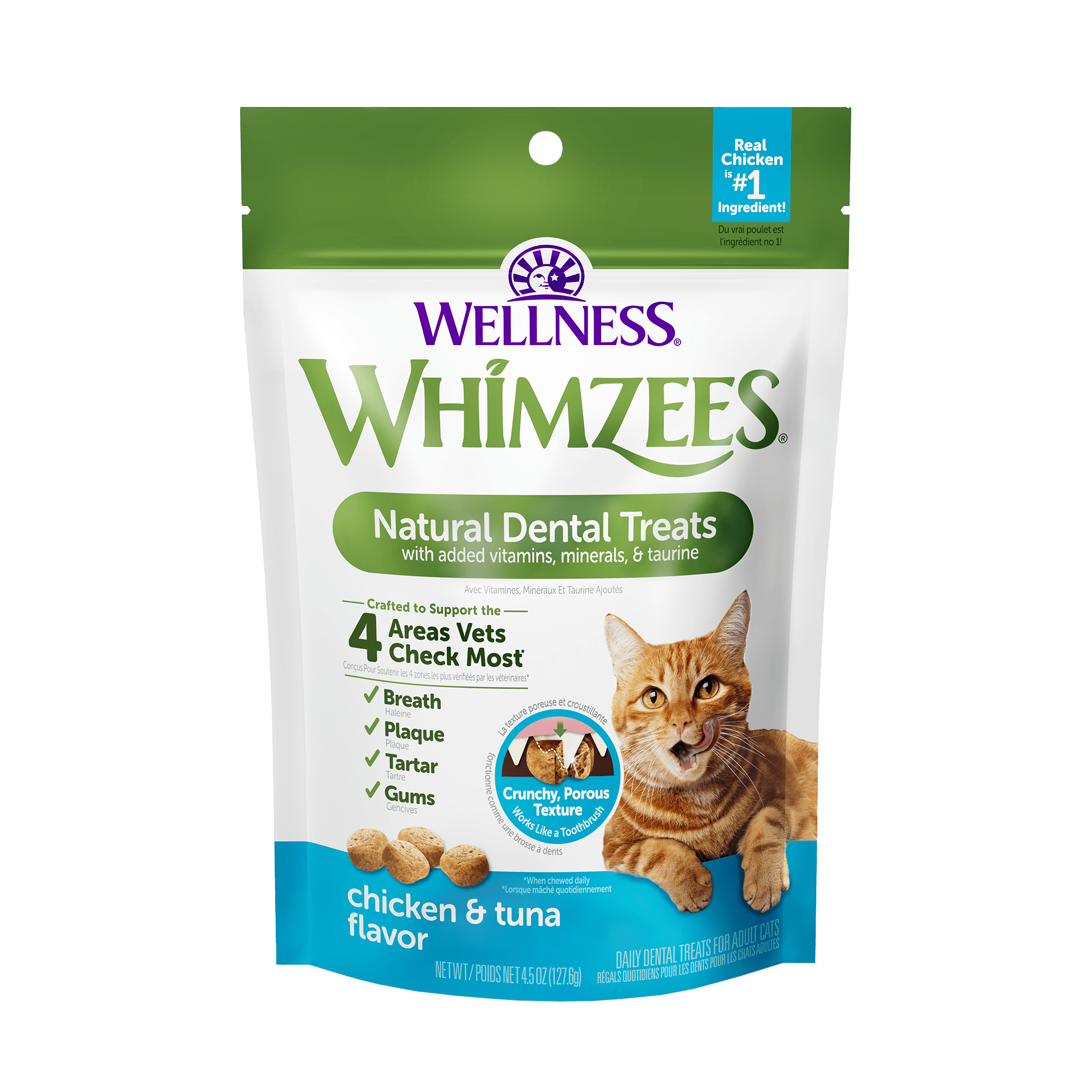Whimzee Cat Chicken and Tuna Dental Treats (2oz)