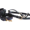 Black, Green, Purple Snake Classic Collar, Leash, Harness Set