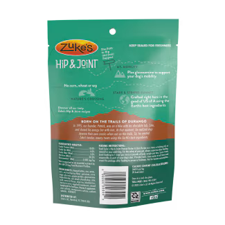 Zukes Adult Hip & Joint Peanut Butter Recipe Dog Treats - HT Animal Supply