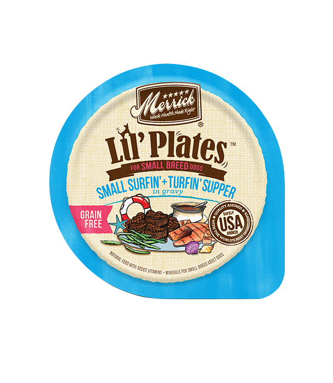 Merrick Lil Plates Grain Free Small Surfin and Turfin Wet Dog Food (3.5oz)