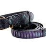 Black, Green, Purple Snake Classic Collar & Leash Set