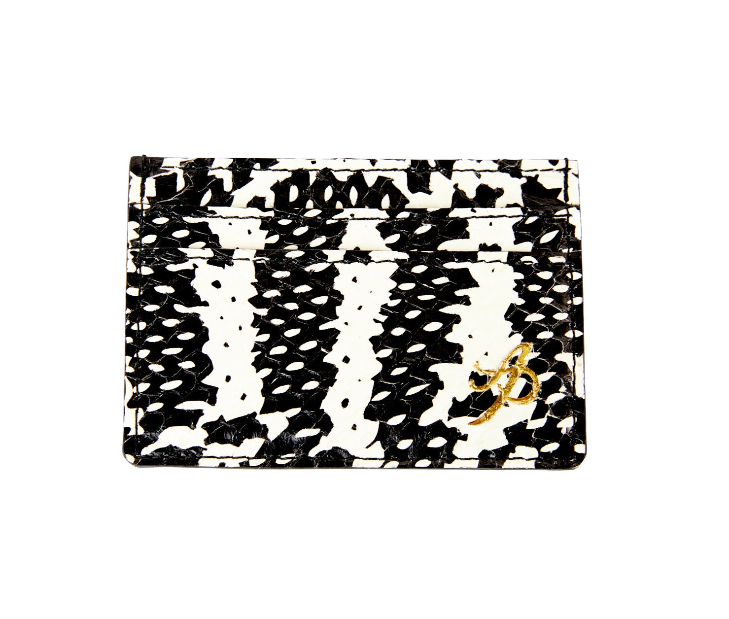 Allysa Payne Black & White Snake Card Wallet