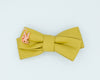 Leather Twist Bow: Medallion