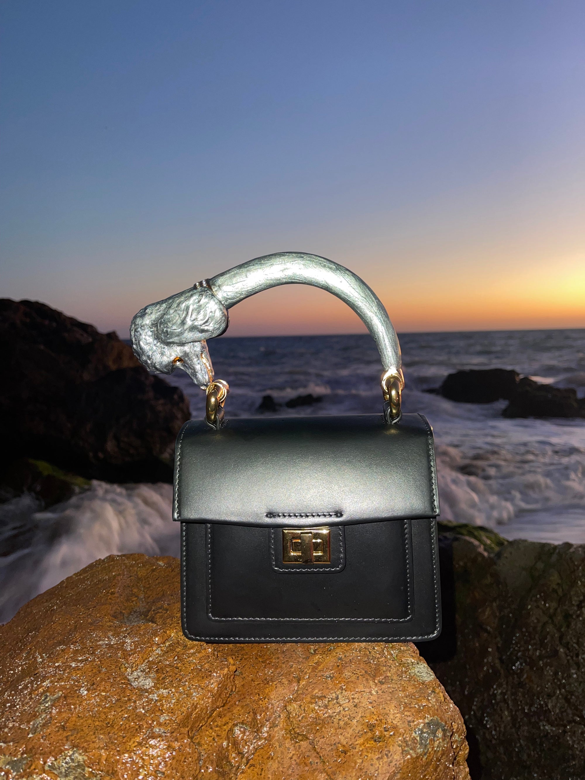 Allysa Payne The Malibu Poodle Handle Handbag
