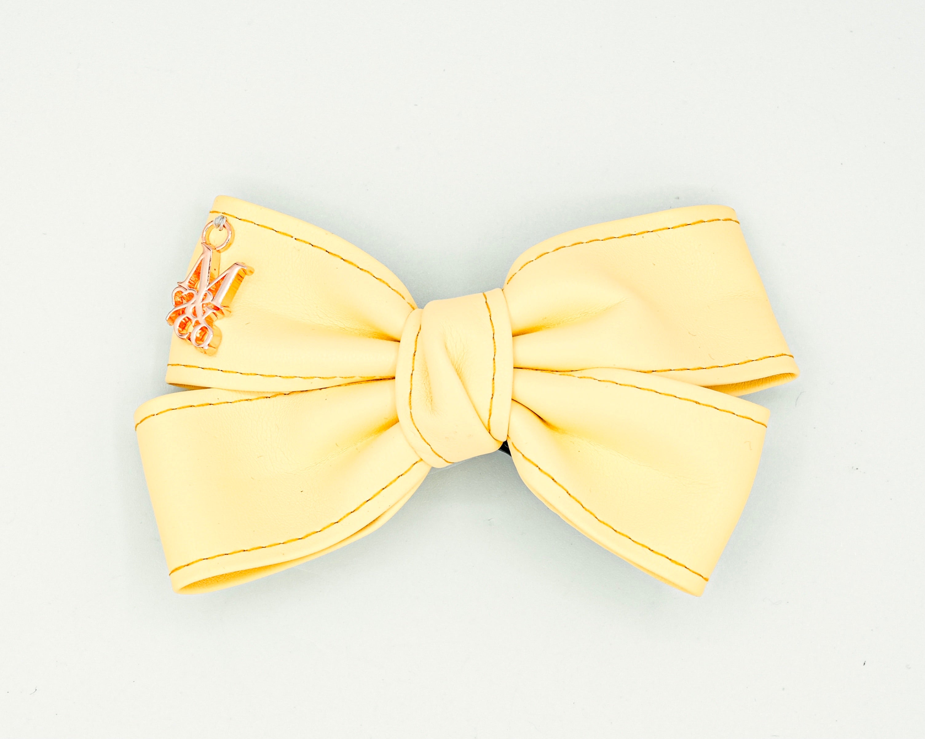 Leather Twist Bow: Cover me in Sunshine