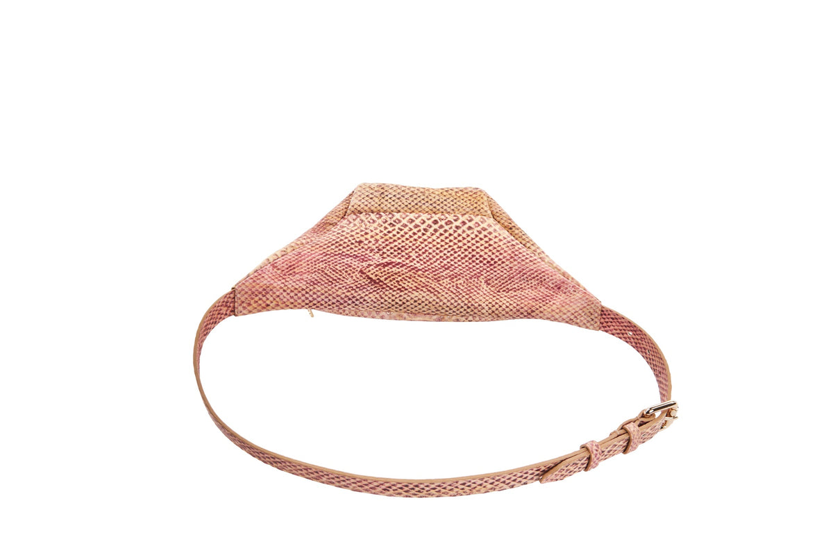 Allysa Payne Embossed Snake Belt Bag/Fanny Pack