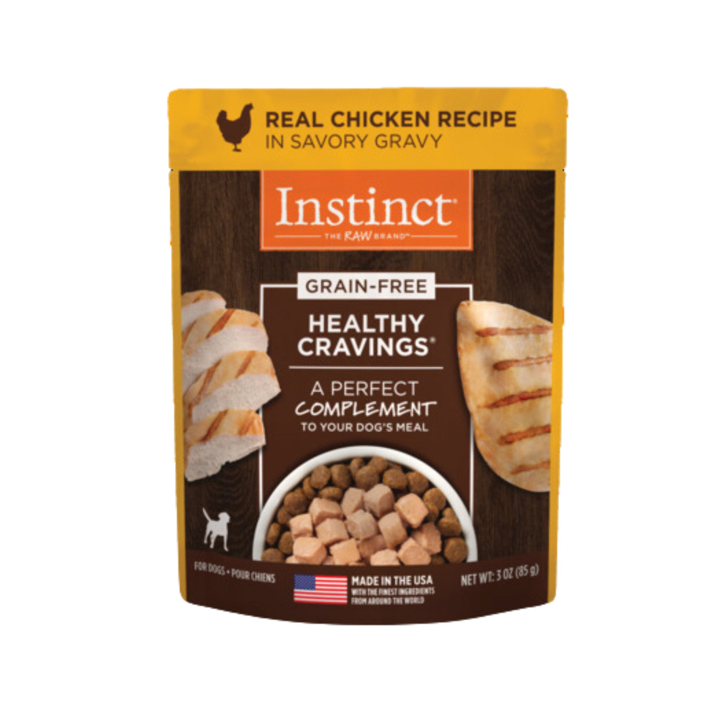 Instinct Healthy Cravings Chicken Dog Food Pouch (3oz)