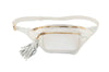 Allysa Payne Pearl White Italian Leather/Pearl White Tilapia Fanny