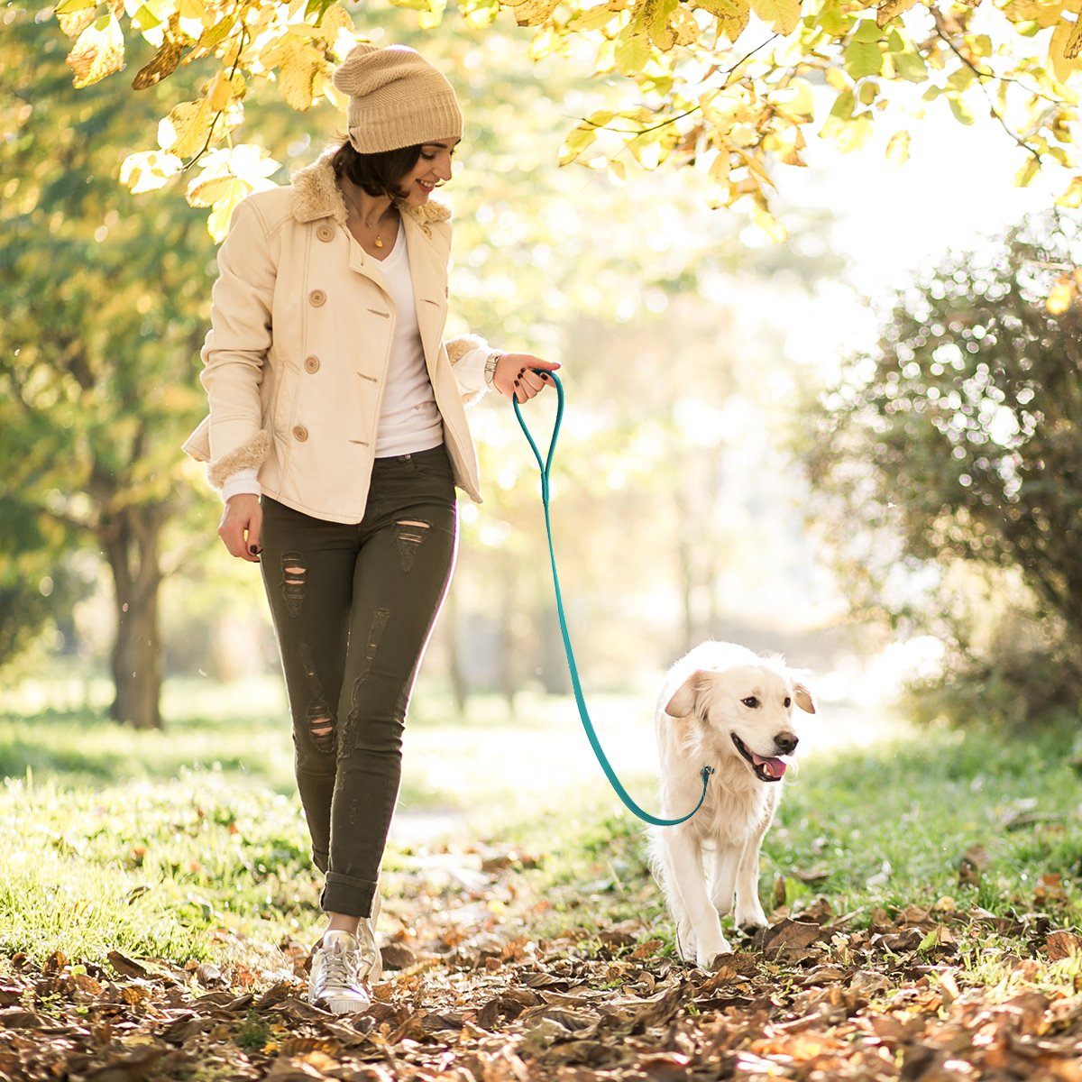 Viper BioThane Long Line 15 ft Dog Lead with Brass Hardware