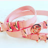 Leather Dog Lead - Peony