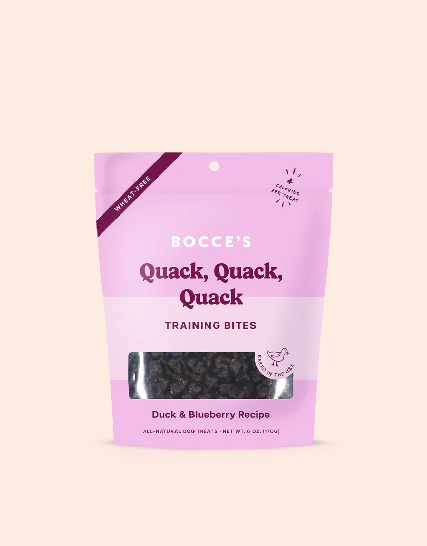 Bocces Training Bites Quack, Quack, Quack Dog Treats (6oz)