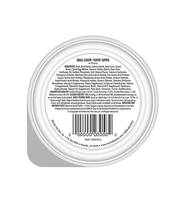 Merrick Lil Plates Grain Free Small Surfin and Turfin Wet Dog Food (3.5oz)