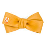 Leather Twist Bow: Sunshine