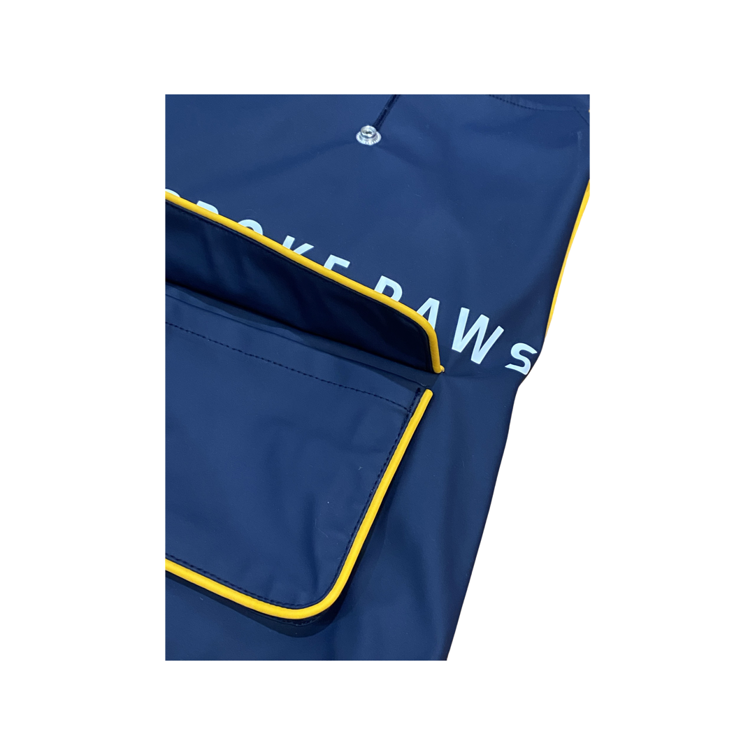 BESPOKE PAWS Evan Water Repellant Pet Raincoat - Waterproof Lightweight Adjustable Comfort Coats
