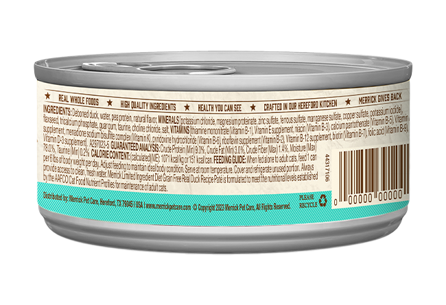 Merrick Limited Ingredient Diet Grain Free Duck Wet Cat Food (5oz)