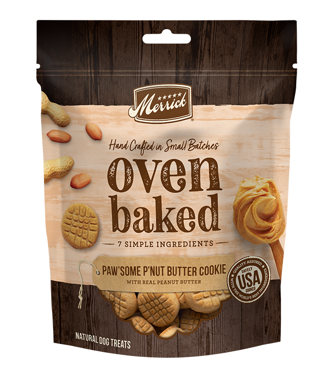 Merrick Oven Baked Pawsome Peanut Butter Dog treats (11oz)