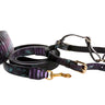 Black, Green, Purple Snake Wide Style Collar, Leash, Harness Set