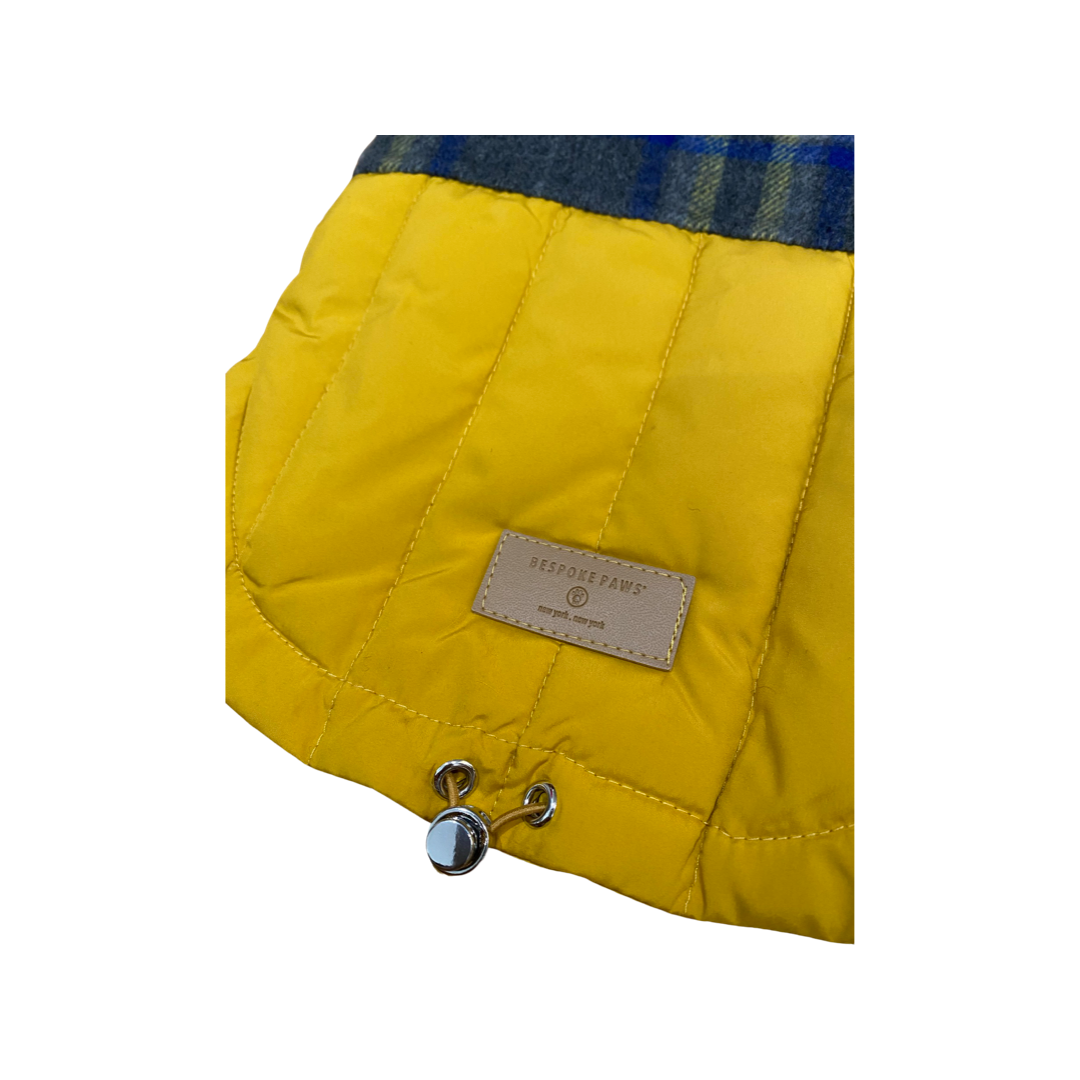 BESPOKE PAWS Erin Double face, Down Puffer Hoodie - Wool Recycled Lightweight Warm Coats