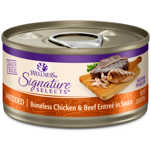 Wellness Core Adult Signature Select Shredded Chicken and Beef Entree Wet Cat Food (5.3oz)