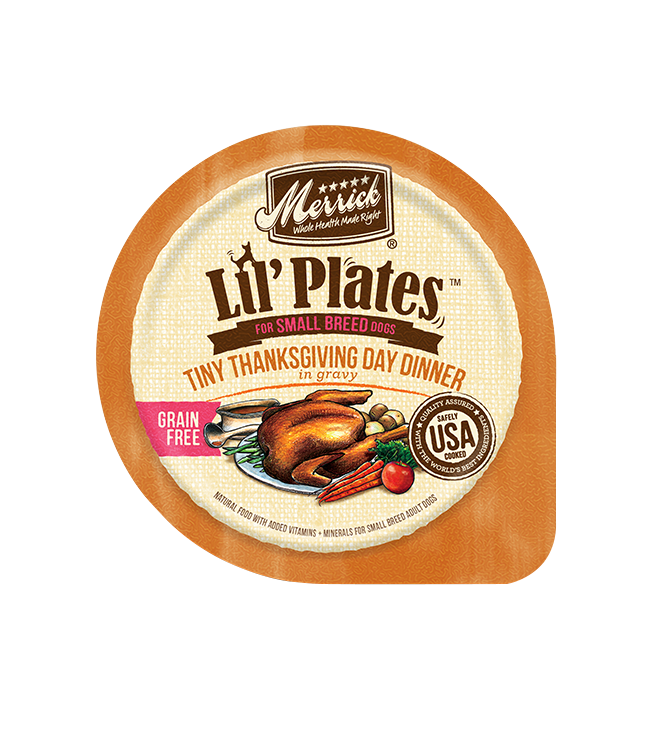 Merrick Lil Plates Grain Free Tiny Thanksgiving Dinner Wet Dog Food (3.5oz)
