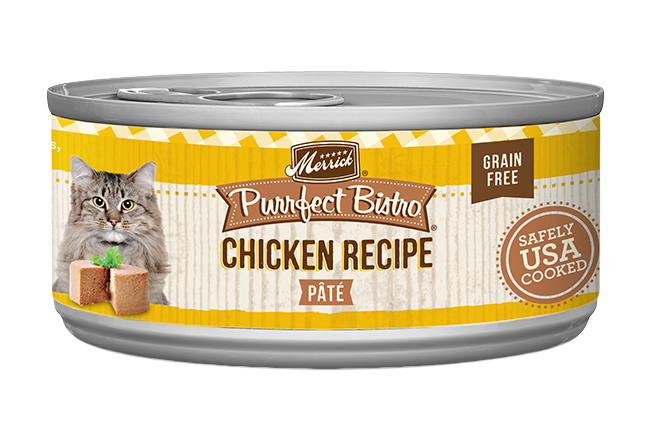 Merrick Purrfect Bistro Grain Free Adult Chicken Pate Cat Food (3oz)