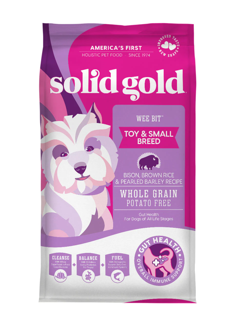 Solid Gold NutrientBoost Wee Bit Toy and Small Breed Bison Food