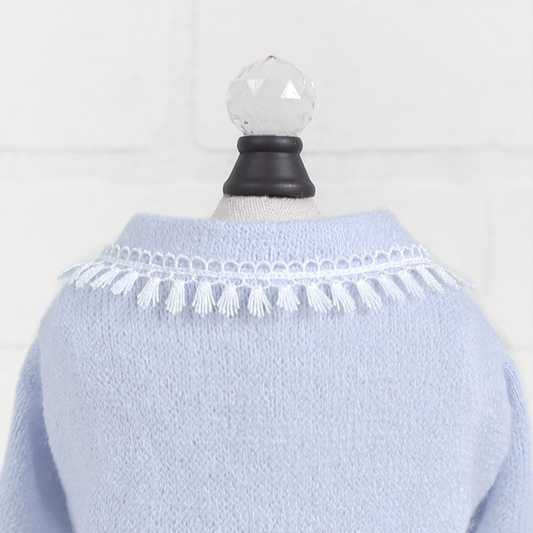 Hello Doggie Heavenly Kiss Cotton Blue Dog Sweater